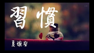 習慣 - 夏婉安 (Ann)【心痛在某年某月某日後知道】歌詞 lyrics KTV版