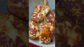 Delicious cheese recipe- Honey Glazed Halloumi by DemthePesc