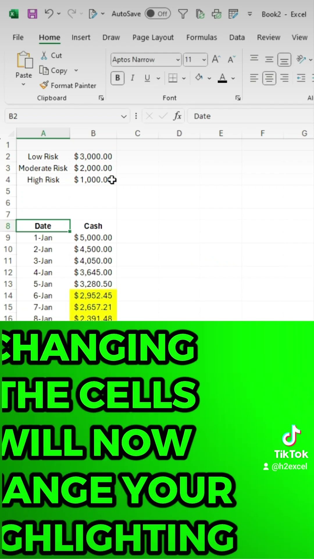 Dynamic conditional formatting rules in Excel #shorts #msexcel