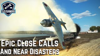 Insane Air Combat Close Calls and Near Misses! WWII Flight Sim IL2 Sturmovik Great Battles