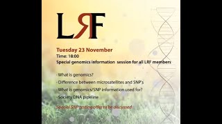 LRF Beef Genomics Information Session 23.11.2021