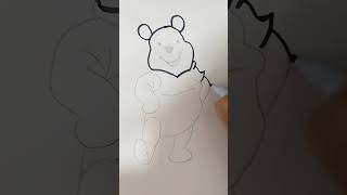 A Good Trick To Draw Winnie The Pooh Easily! ✏️🧸- Kids Drawing Ideas ✨🌟