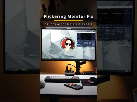 Flickering PC monitor causes & possible fix PART 4 #shorts