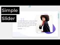 Create a Simple Testimonial Slider  | HTML, CSS, JAVASCRIPT