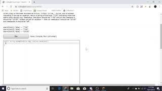 Logic-1 (Alarm Clock) Java Tutorial || Codingbat.com