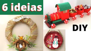ARTESANATO DIY 6 Ideias de enfeites de natal com material reciclado Compartilhando Arte