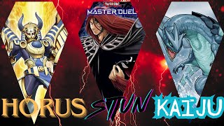 Triple Threat Crushing the Meta!!!: Horus, Stun \u0026 Kaiju | Yu-Gi-Oh Master Duel