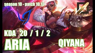 【韓国サーバー/C1】CGA ARIA キヤナ(Qiyana) VS HLE LAVA ゼド(Zed) MID - Patch10.12 KR Ranked【LoL】