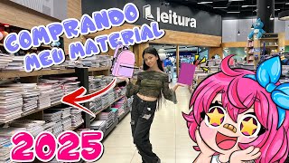 🎀🎒 Vlog COMPRANDO meu MATERIAL ESCOLAR 2025 - Keke