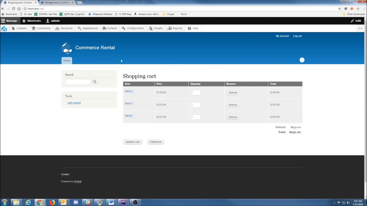 Drupal Commerce Rental Youtube