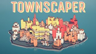 Using all possible space to build a Town | Townscaper [Timelapse] [4K]