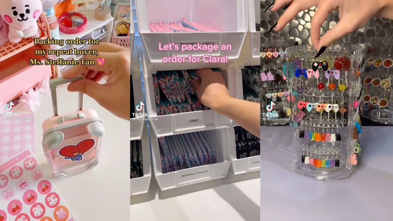 Asmr Packing Orders Tik Tok Compilation Youtube