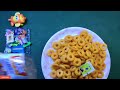 🤩 crax rings little singham toys vs motu patlu rings dinosaur 🦖 toys inside 🤩 snacks unboxing ❤️