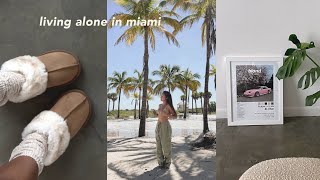 vlog | getting my life together(ish), life in miami, apartment updates, errands, day to night