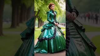 Dramatic Leather Victorian Bustle Dresses | Inspired by 1800s Elegance #leather #victorian #fashion