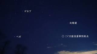 もうすぐ、こぐま座流星群極大日（SONYα7SⅢリアルタイム動画）