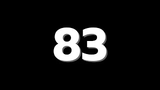 83 Second Countdown Timer With Sound Effect