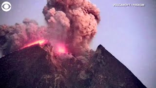 Web Extra Volcano Eruption Caught On Video