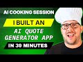 Learn to Build an AI Quote Generator App using No Code Tools (INSANELY SIMPLE)