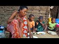 Delicious African Village Style of Cooking Village Food Coconut Fish Curry Vegetables and Corn Flour