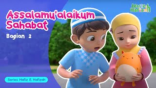 Bertemu Sahabat Baru  (Part 2) | Kartun Animasi Anak-Anak Islami | Hafiz \u0026 Hafizah | Eps 01