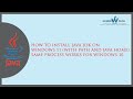 How to Install Java JDK on Windows 11 (with path and JAVA_HOME).  Same process works for Windows 10.