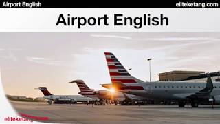 Airport & Travel English - Learn about getting on an Airplane - ESL