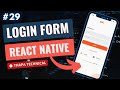 Login Form in React Native in Hindi #29 | Input, Password Field, Checkbox in React Native P-1