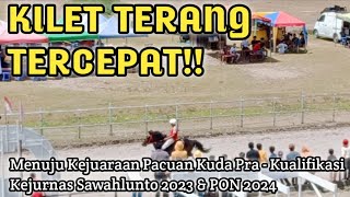 KILET TERANG TERCEPAT DI KELAS I KEJUARAAN PACUAN KUDA TAKENGON ACEH TENGAH 2023