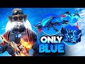 Free Fire But Everything Blue🔵 Challenge in Solo Vs Squad 💪HAKAI TV