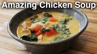 The Best Chicken Soup - Georgian Chicken Soup (Chikhirtma)