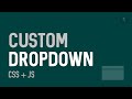 Custom dropdown/select with css and javascript