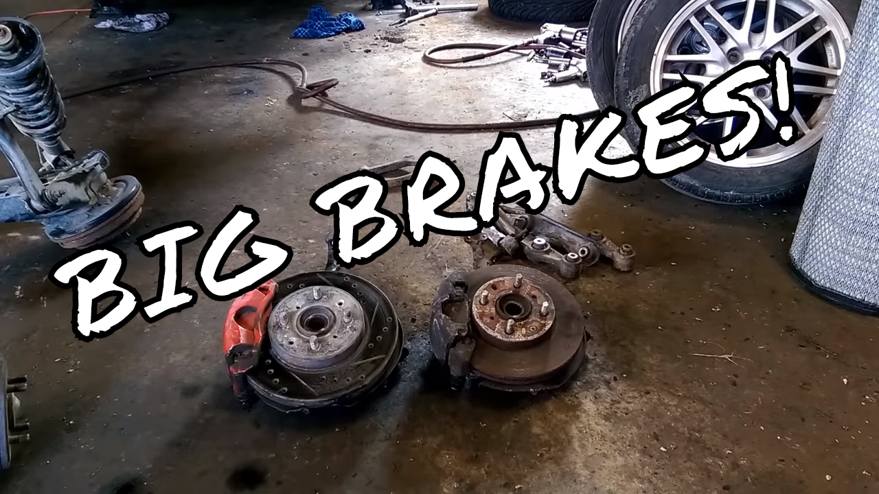 BIG BRAKE KIT - EF Civic Crx Front Spindle Swap - The Honda Track Car ...