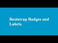 Bootstrap Badges and Labels.