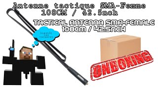 ABBREE SMA-Female VHF UHF Dual Band 144/430Mhz Foldable Tactical Antenna PMR 446 DMR