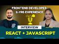 React Developer Mock Interview | 2+ Years Experience | Real Interview Questions