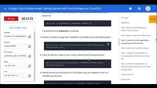 Google Cloud Fundamentals Getting Started with Cloud Storage and Cloud SQL |SDK GCP|