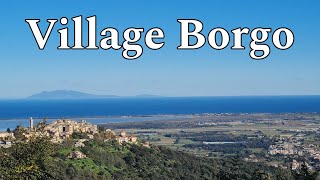 Amazing and Silent Village Discovery: Exploring Borgo,Corsica ||France||