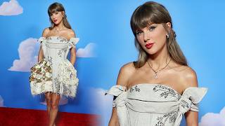 Taylor Swift Goes Bridal Bo Peep for Surprise ‘Toy Story 5’ Premiere Appearance