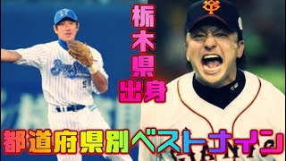 プロ野球都道府県別最強オーダー・ベストナイン　栃木県出身選手編