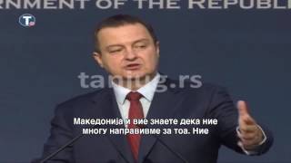 Дачиќ лут на Македонија: Српската држава не одлучува за одбележувањето на Илинден