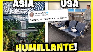 Los Aeropuertos de Estados Unidos son de TERCER MUNDO ❌ Comparados con los de Asia