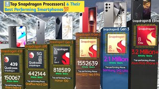 🔝Top Snapdragon Processors|| \u0026 Their  Best Performing Smartphones 💪