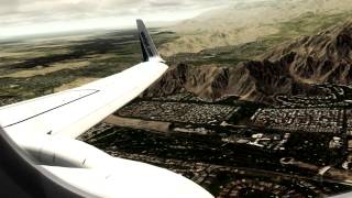 FSX - Ultra Realsim 2015 || West Jet Boeing 737 Landing || Palm Springs (KPSP) || 1080P