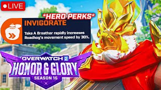 [DROPS] NEW SEASON 15 OVERWATCH 2 HERO PERKS! RANKED GRIND