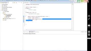 Constructor in Eclipse