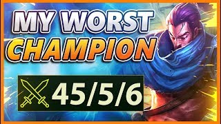 I Finally Played my WORST URF Champion!! (45 Kills) - BunnyFuFuu URF