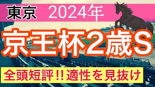 【京王杯2歳ステークス2024】蓮の競馬予想(全頭短評)