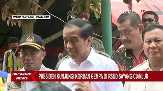 Kunjungi RSUD Sayang Cianjur, Prabowo Pastikan Korban Gempa Tertangani dengan Baik