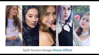 Split Image Hover Effect | Only HTML & CSS
